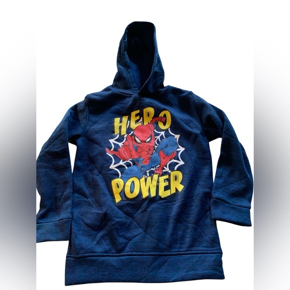 Marvel Other - Marvel Spider-Man NWOT HeroPower Blue Hoodie, Size 6